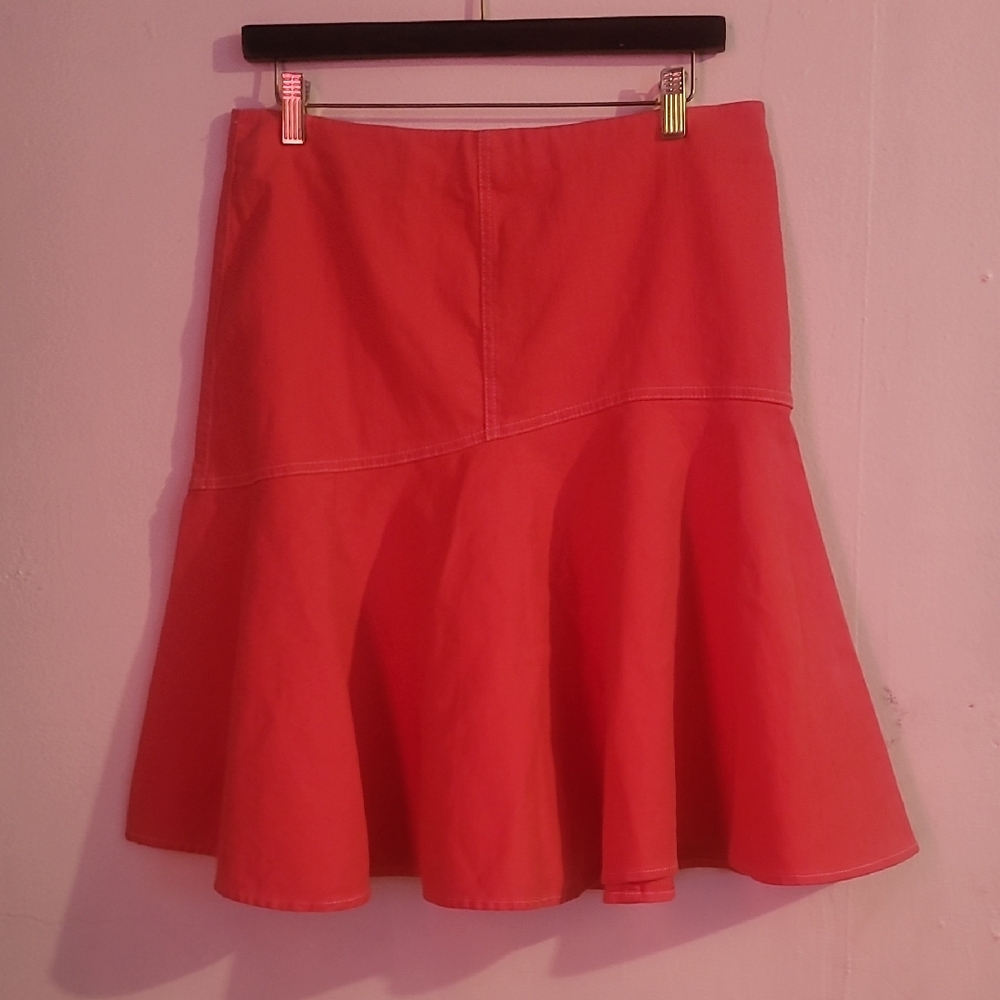 Ralph Lauren Vibrant Red A-Line Skirt